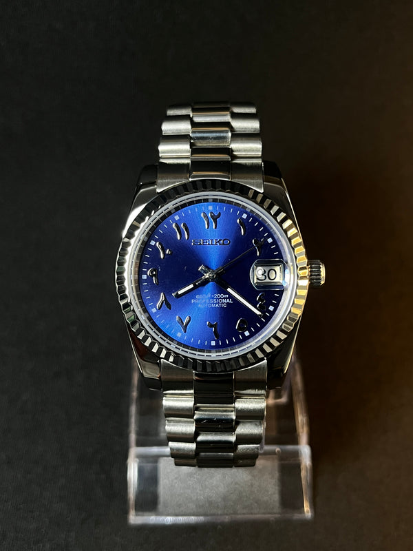 Midnight Purple - Arabic Seiko Dial - SeyaWatches