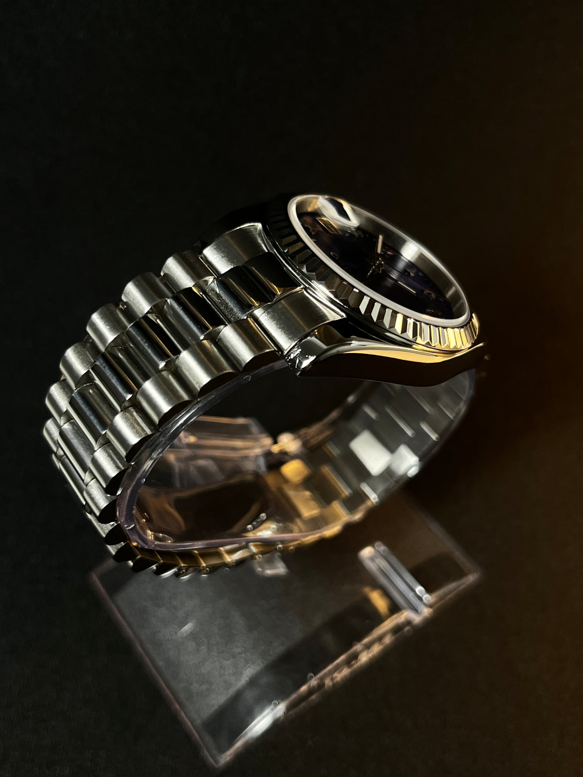 Midnight Purple - Arabic Seiko Dial - SeyaWatches